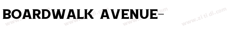 Boardwalk Avenue字体转换